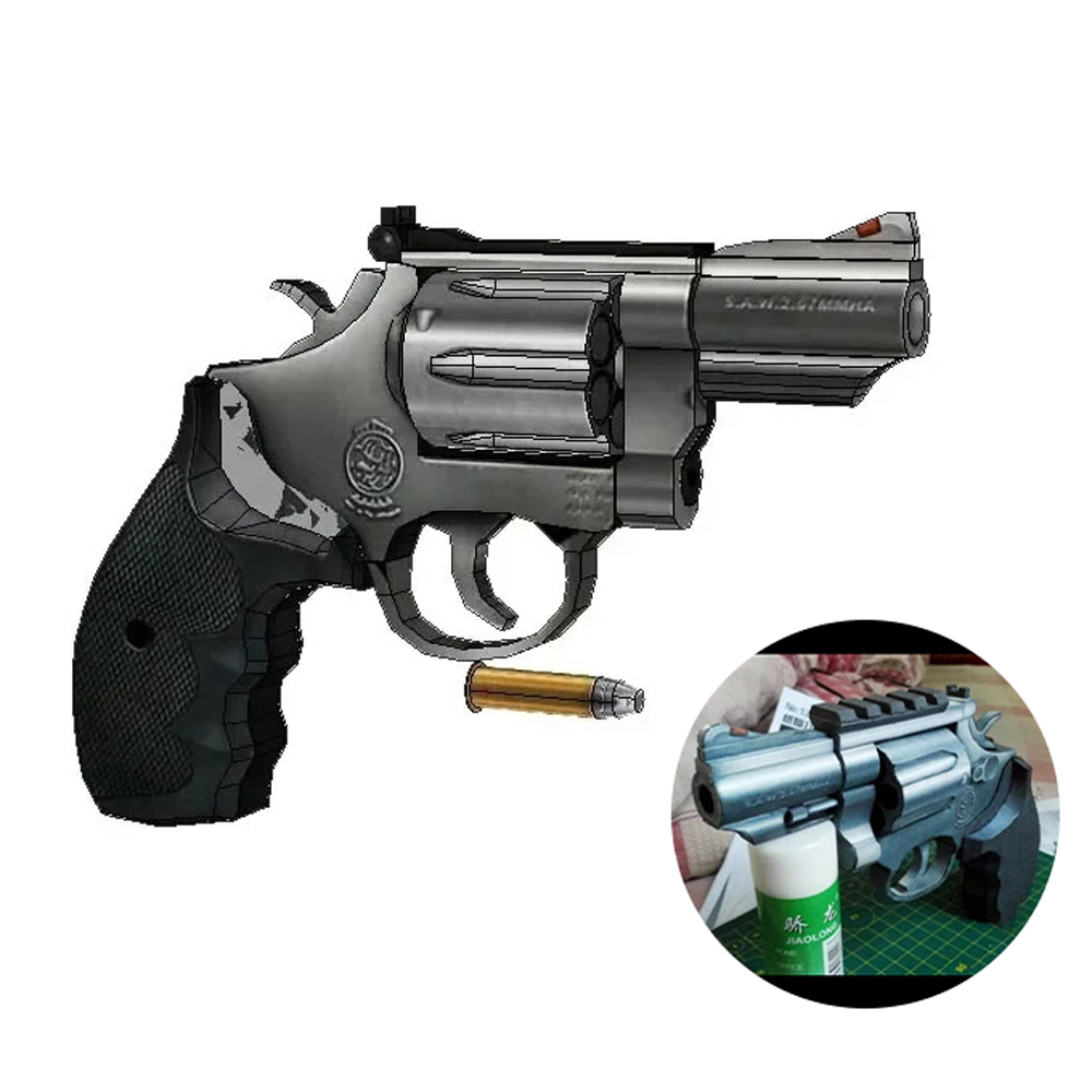 Model Kit Revolver - 1:1 3D M66 Revolver Paper Model