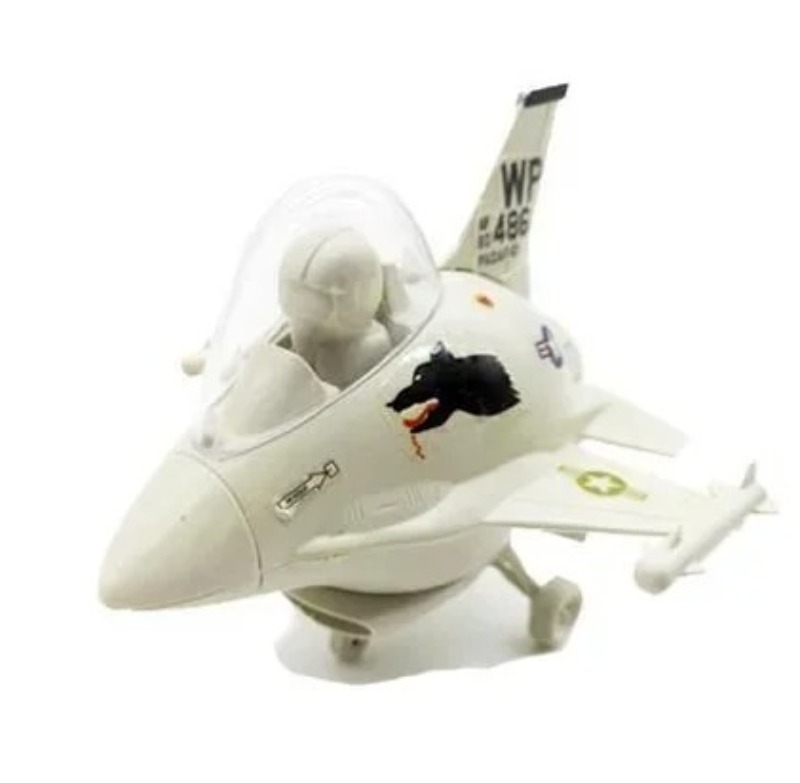 Model Kit F16 - Q Version 4D Plastic Assemble Airplane