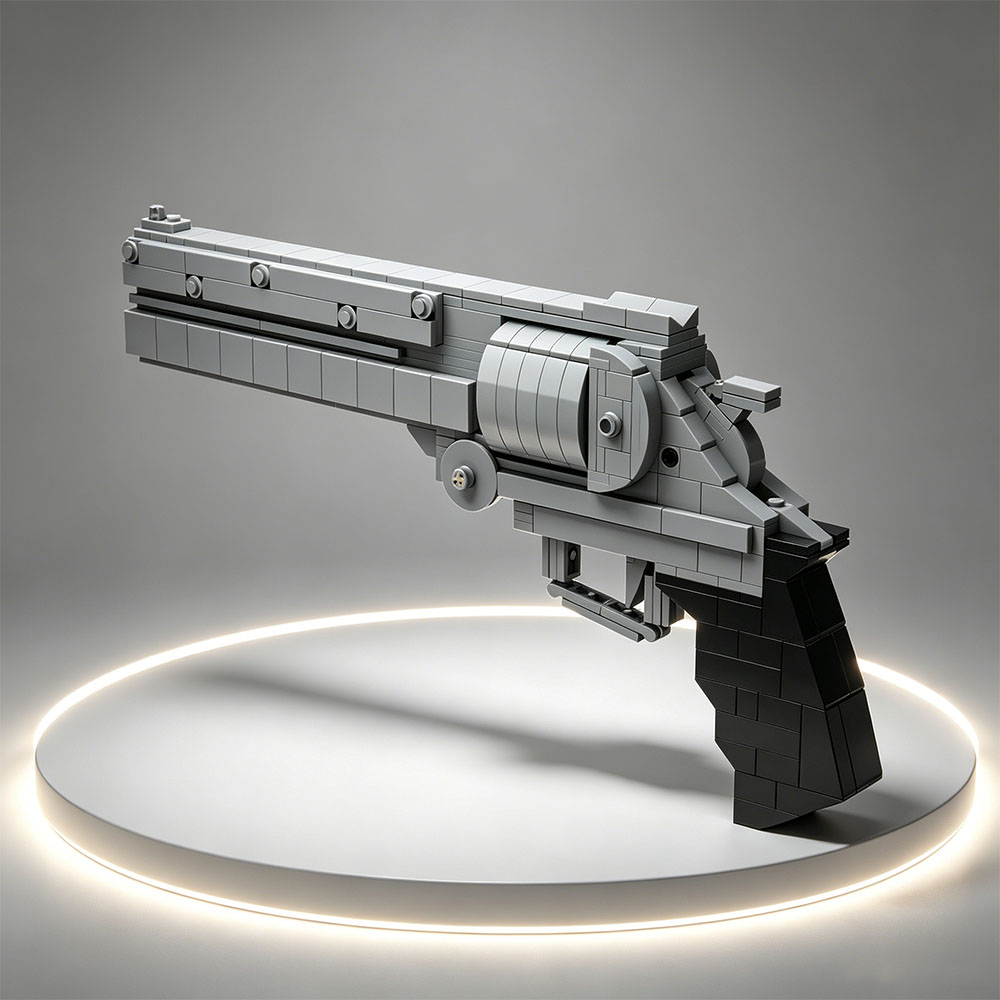 MOC Building Blocks Small Part - Model Kit Revolver ulasan dan harga
