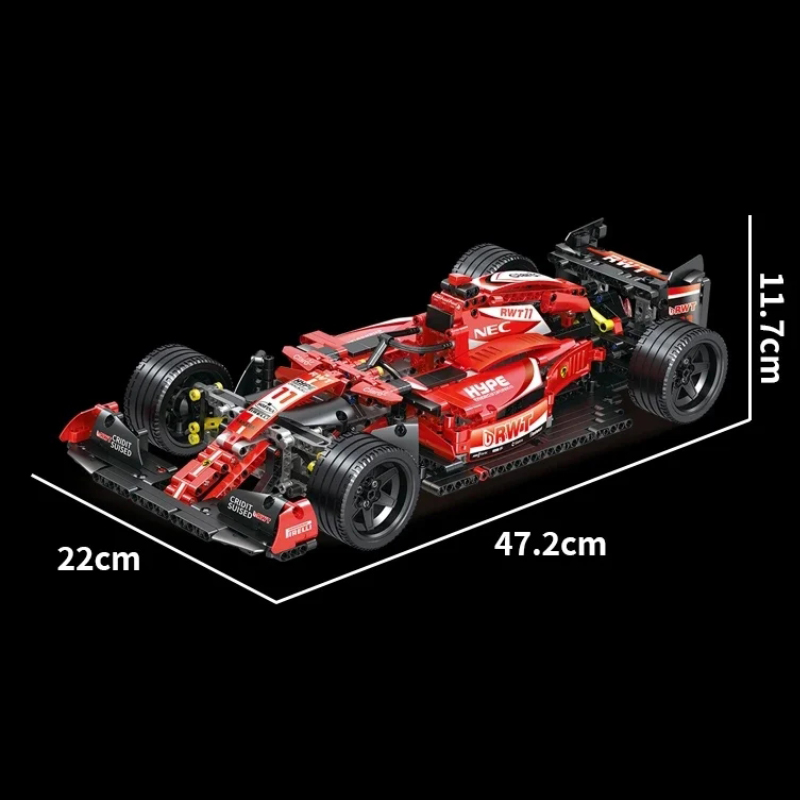 1280Pcs High-Tech Formula Cars - Model Kit F16 ulasan dan harga