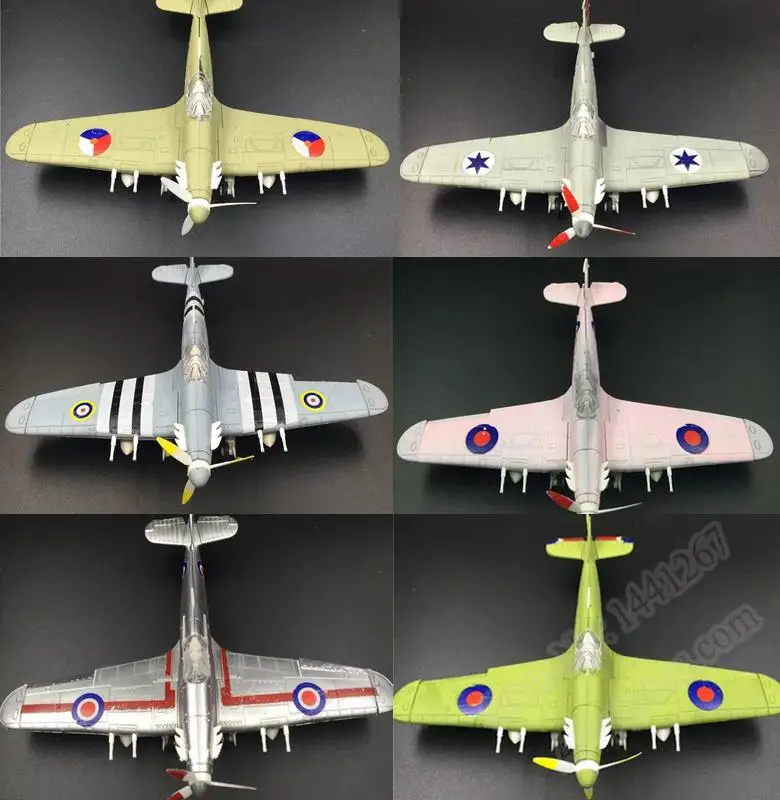 6pcs/set WWII UK Hurricane Spi - Model Kit Spitfire ulasan dan harga