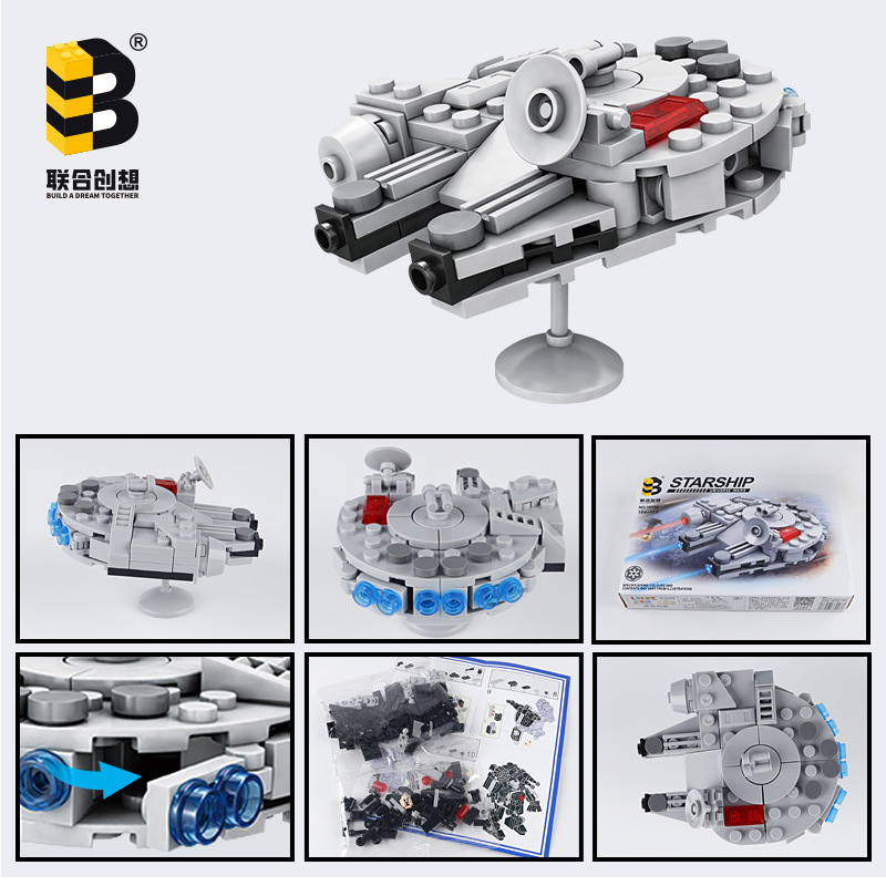 104PCS Star Plan Millennium Fa - Model Kit Star Wars ulasan dan harga