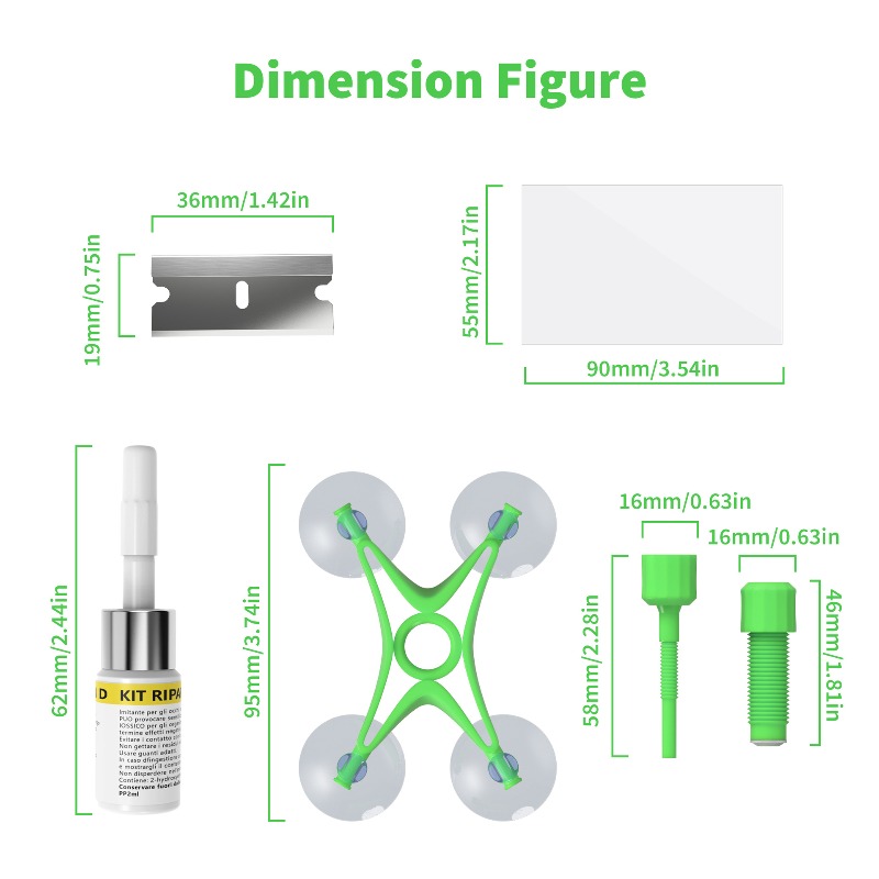 Windshield Repair Kit Scratche - Model Kit Quick ulasan dan harga