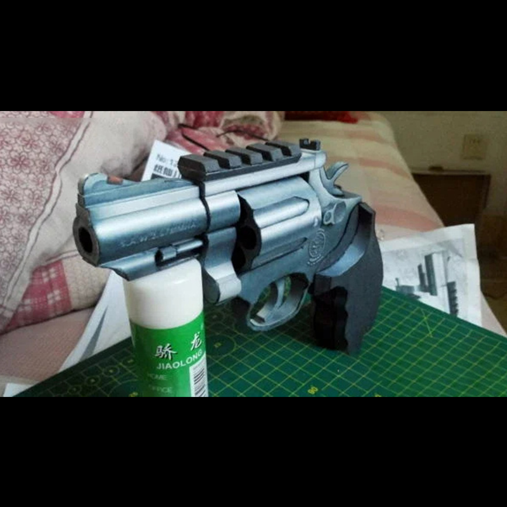 1:1 3D M66 Revolver Paper Mode - Model Kit Revolver ulasan dan harga