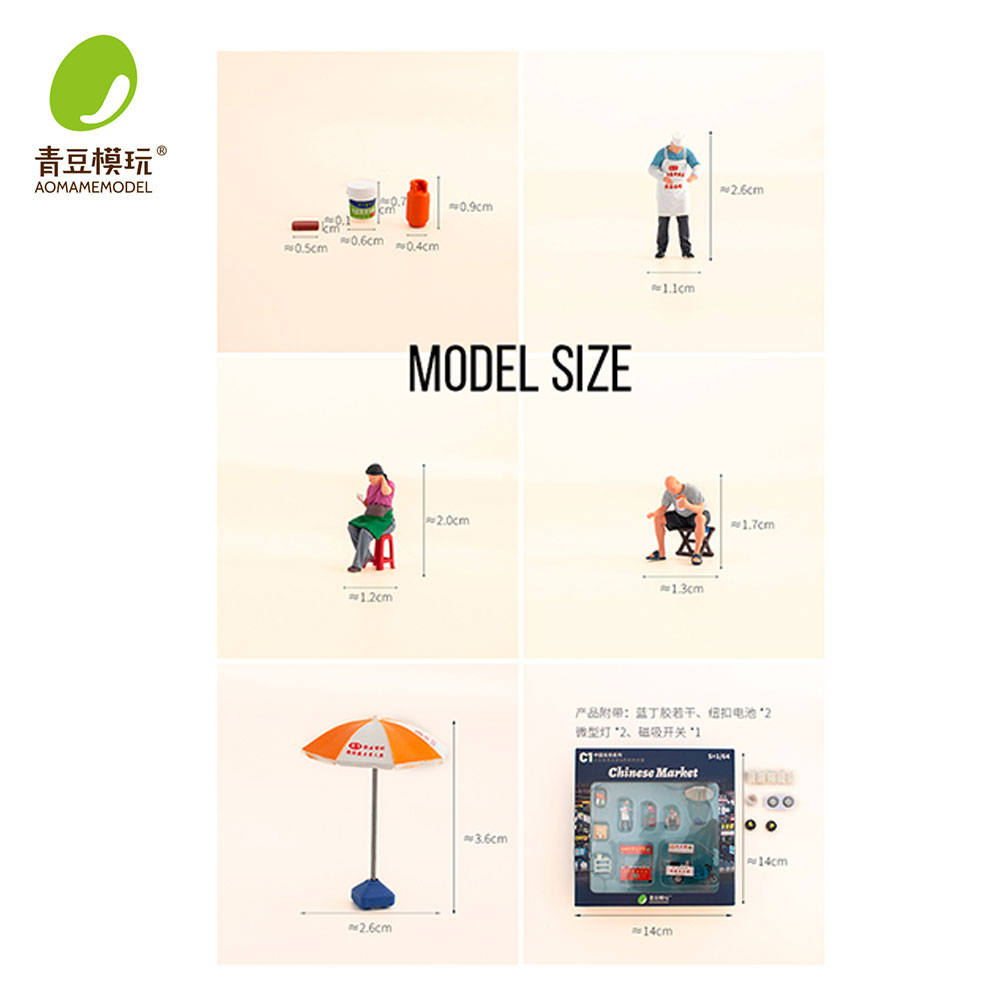 1/64 Night market s Model Kit- - Model Kit Store ulasan dan harga