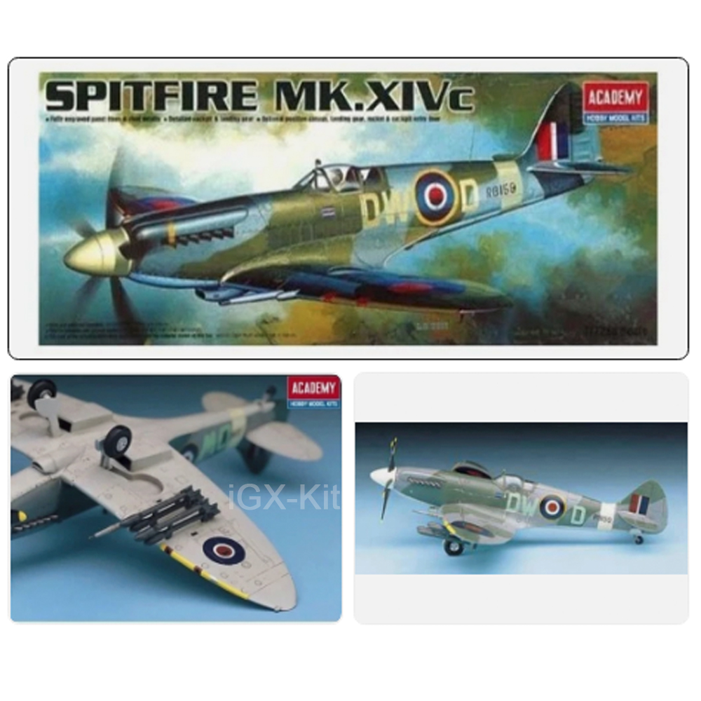 Academy 12484  1:72 Scale Brit - Model Kit Spitfire ulasan dan harga